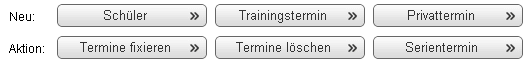 Aktionsleiste Trainingskalender